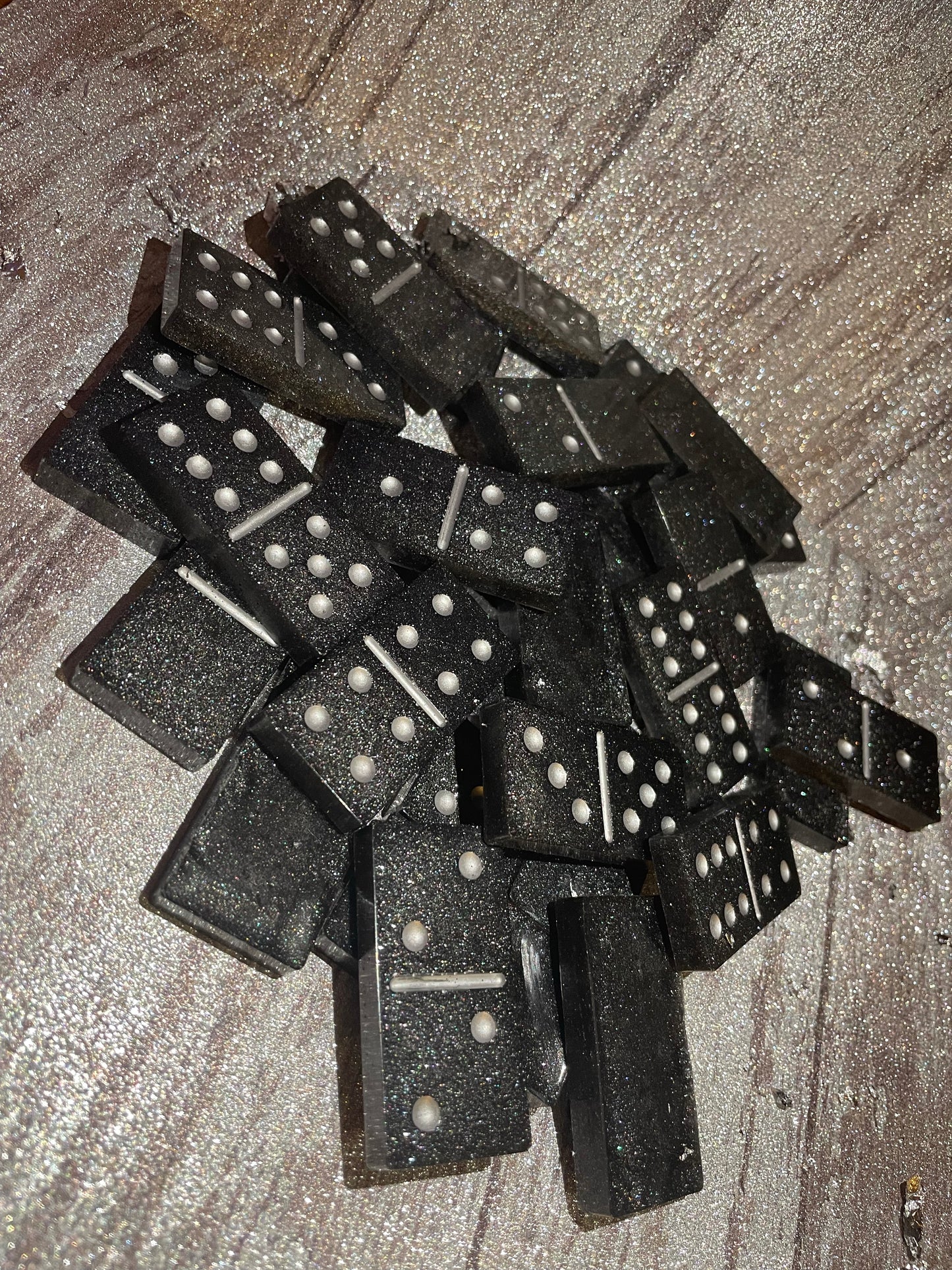 Black and Silver Dominos
