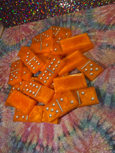 Load image into Gallery viewer, Orange and Silver Dominos