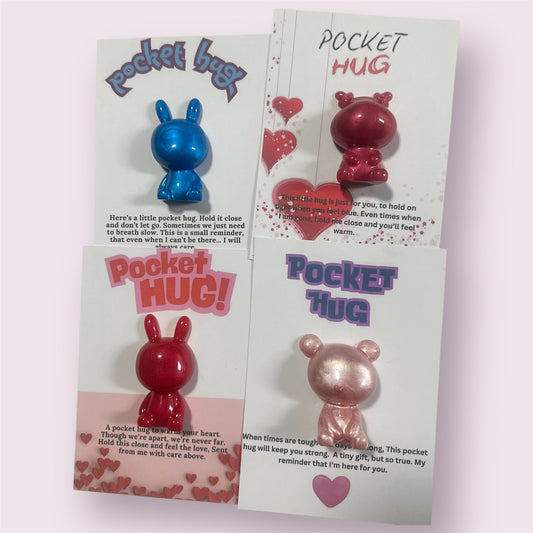 Rabbit, Moose and Bear Pocket Hugs