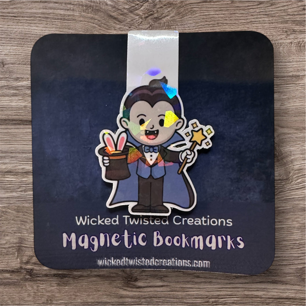Holographic Vampire Magnetic Bookmark – Cute Bookish Accessory for Readers, Teachers & Students | Wicked Twisted Creations