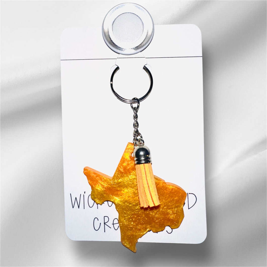 Resin Texas Keychain – Big State, Bigger Style