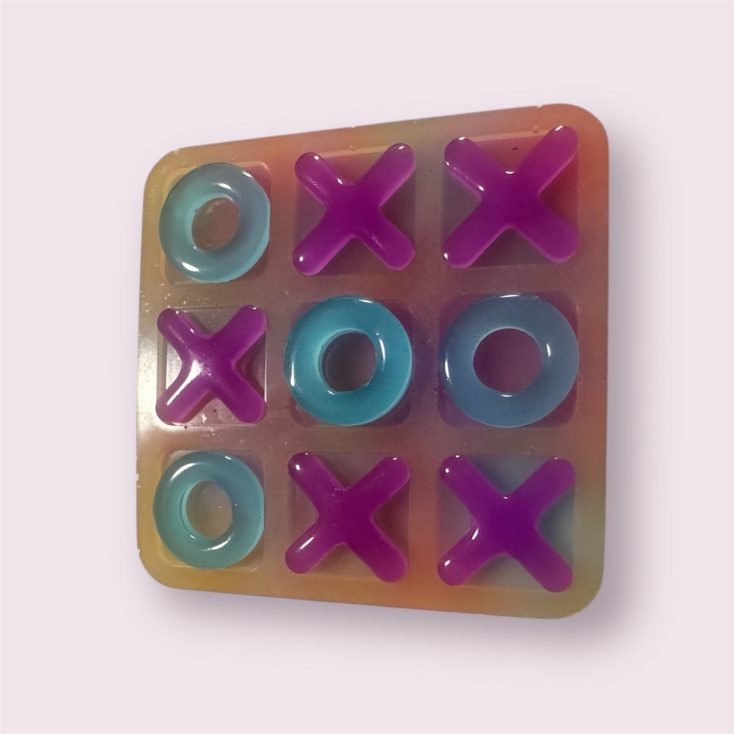 Purple&Blue Glow in The Dark Tic Tac Toe Board