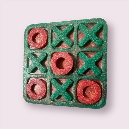 Green&Pink Tic Tac Toe Board