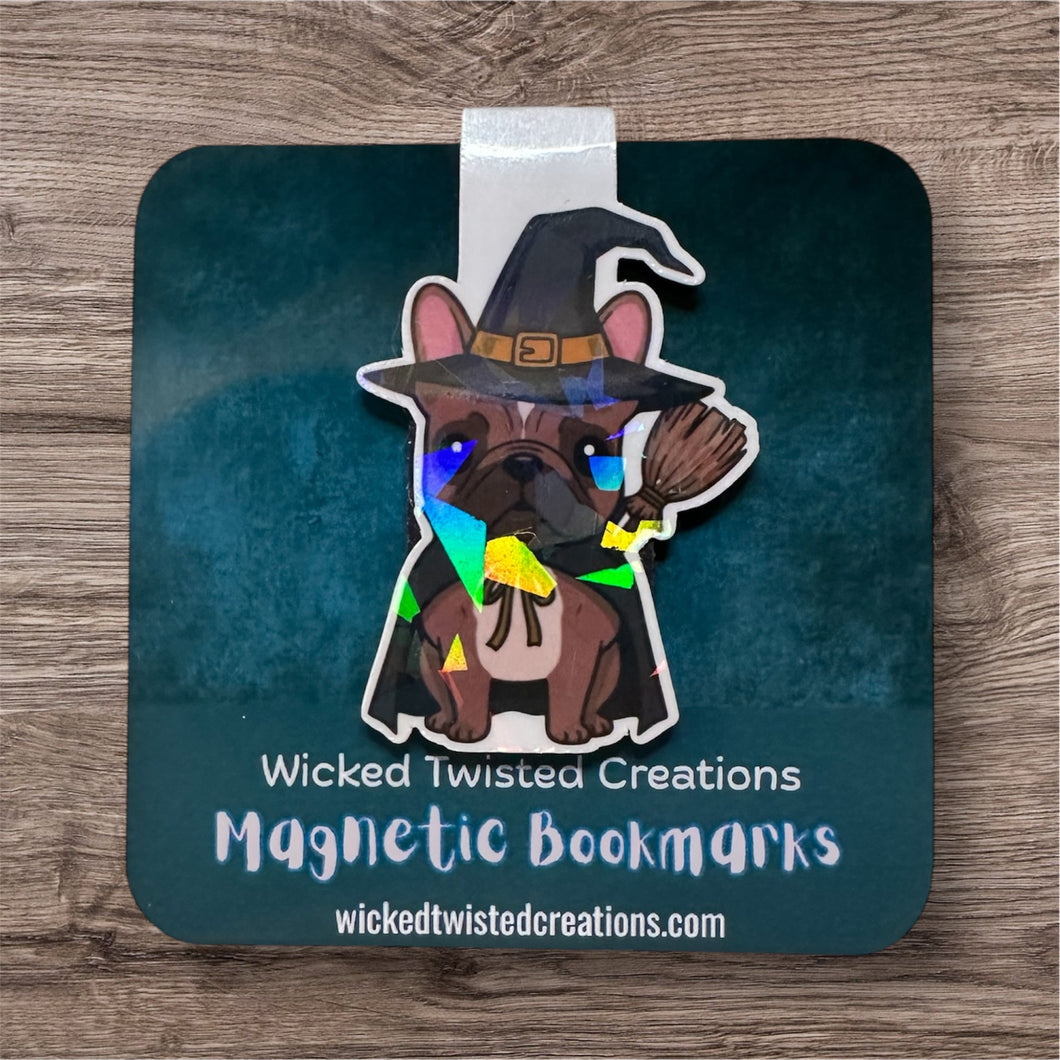 Holographic Pooch Magnetic Bookmark – Cute Bookish Accessory for Readers, Teachers & Students | Wicked Twisted Creations