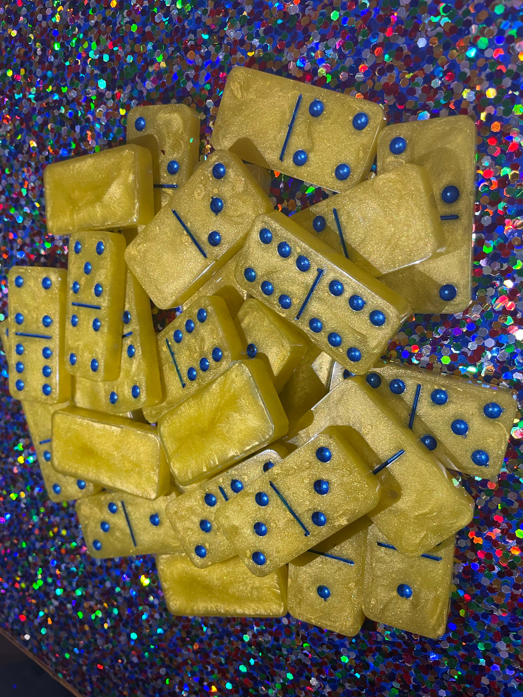 Yellow and Blue Dominos