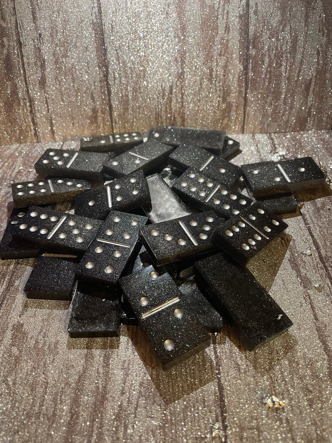 Black and Silver Dominos