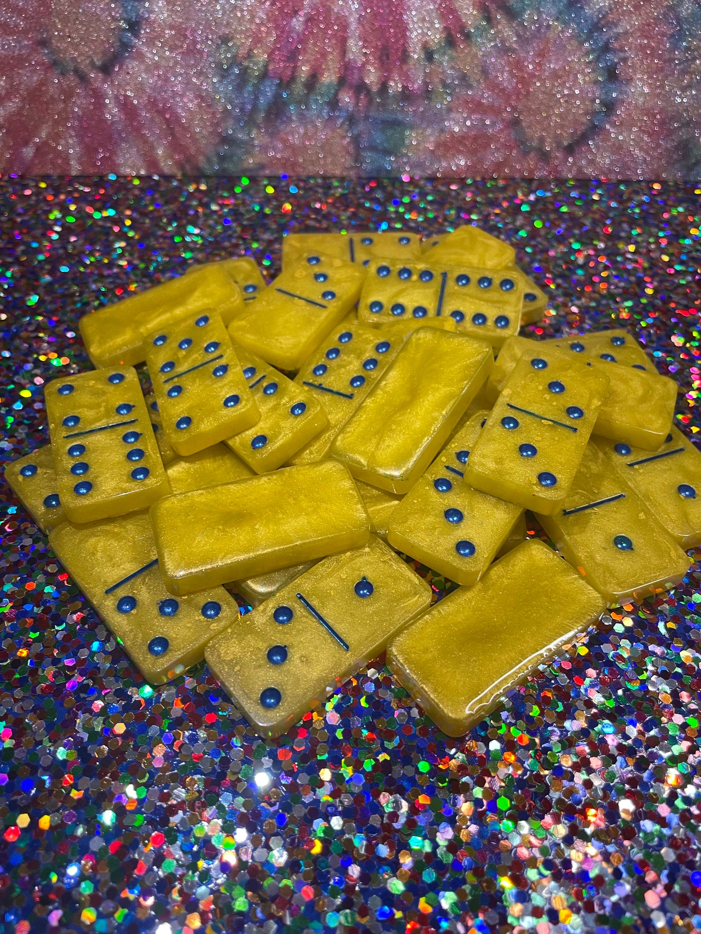 Yellow and Blue Dominos
