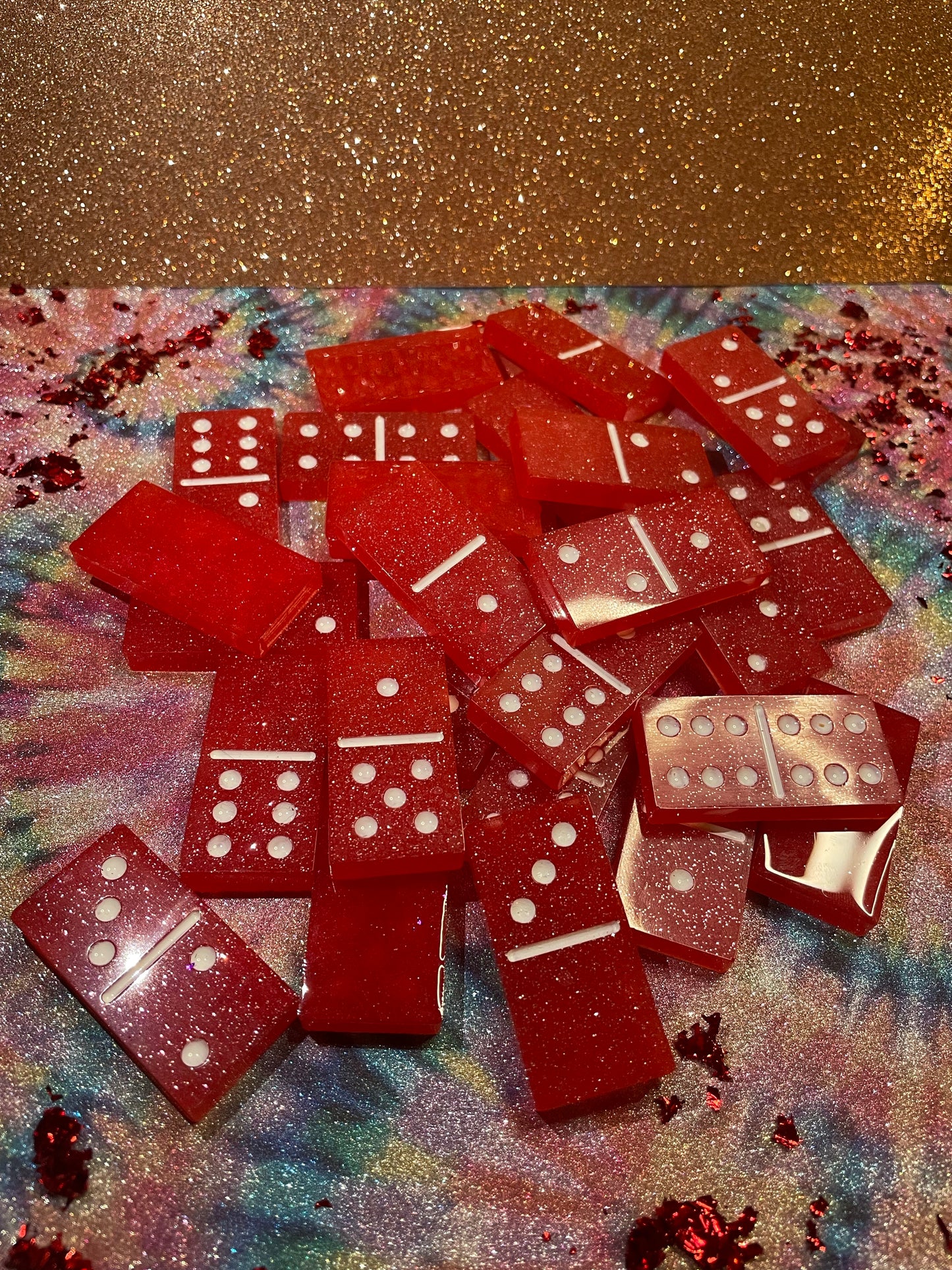 Red and White Dominos