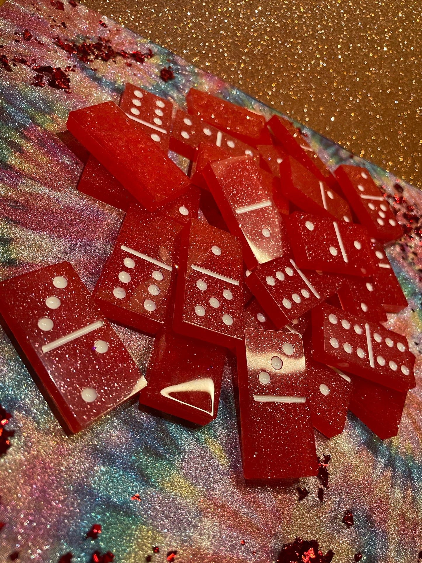 Red and White Dominos
